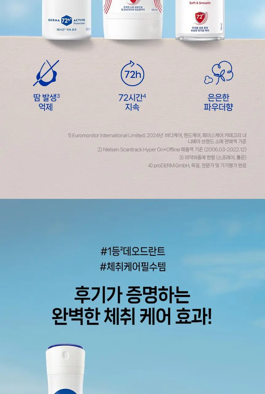 [15년연속1위] 니베아 데오드란트 스틱 50ml 4종 골라담기 상세페이지 5